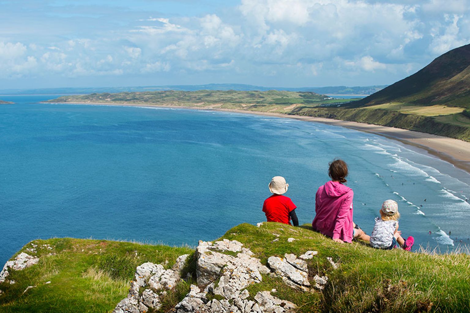 Rhossili Bay in North Wales