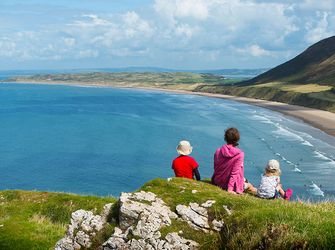 Rhossili Bay in North Wales